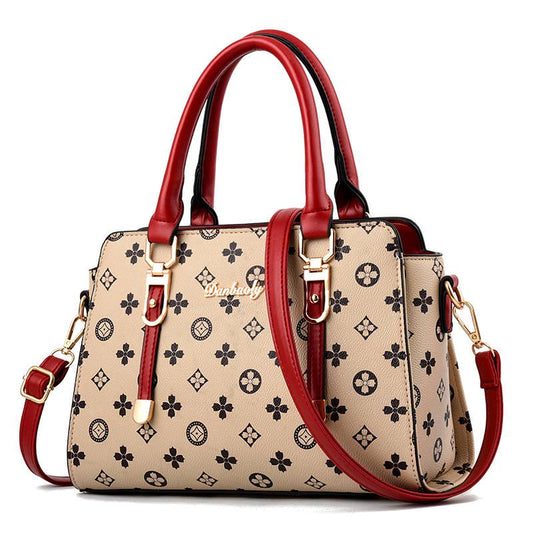 Messenger Mother Bag Leather Women's Bag Handbag Large Capacity High-level Big Bag Fashion Wild Ladies Bag