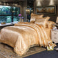 4pcs  Bedding Set Luxury Bedlinen Luxury Silk Lace  Quilt Cover Duvet Cover Bed Sheet Soft Pillowcase