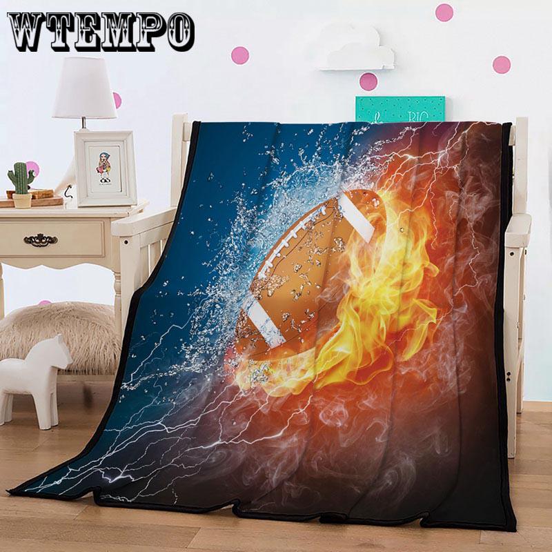 3D Football Pattern Print Tapestry Art Wall Hanging Tapestry Bedspread Decoration