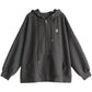 Thin Hooded Cardigan Sweater Autumn Girls Students Korean Loose Zipper Jacket Ins Long Sleeve Coat