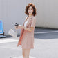 Suit Shorts Suit Female Summer Professional Suit Three-piece Short-sleeved Suit Jacket + Loose Shorts + Lined Casual Professional Suit