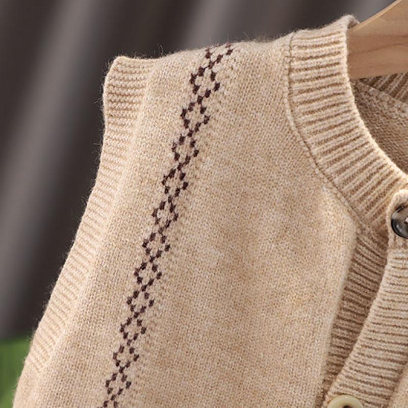 Three-piece Suit Boys and Girls Korean Sweater Vest Suit Spring and Autumn Loose Suit Shirt Trousers Sets Casual Suit