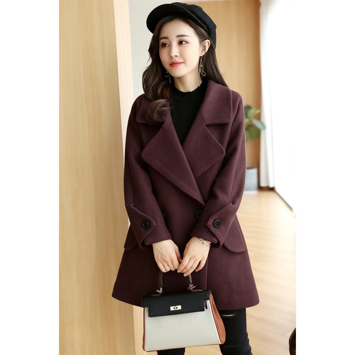 Long Sleeve Winter Wool Coat Women's Jacket Casaco Feminino Ladies Autumn Slim Short Woolen Coats