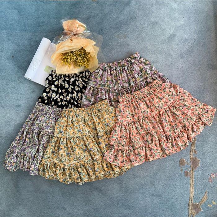 Women's Casual Bohe High Waist Floral Print Skirt A Line Short Mini Summer Beach Skirts Women Skirts