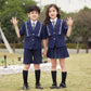 Kids Girls British Style School Uniform Student Uniforms Suit Long Sleeve Coat with Shirt Tie Mini Skirt Set Child Anime Costume