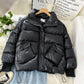Plus Size Women's Winter Hong Kong Style Cotton Jacket Female Students Korean Cotton Jacket