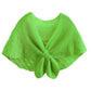 Sunscreen Shawl Female Summer Thin Shawl with Skirt High-end Hollow Shawl Knitted Short Shawl All-match Clothing Knotted Fake Collar Neck Scarf