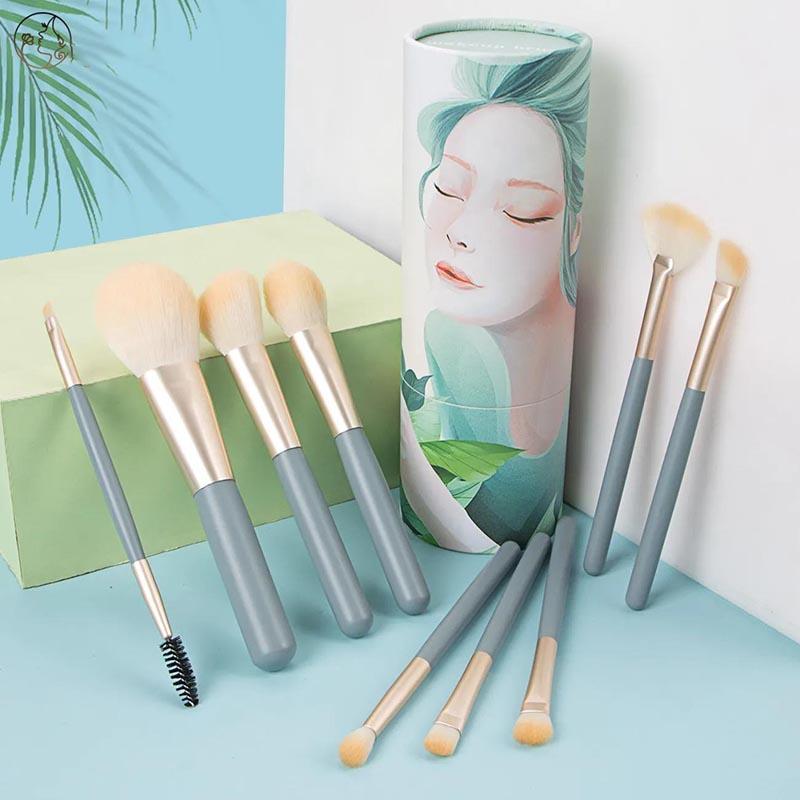 9pcs Makeup Brushes Set Green Health & Beauty Eye Shadow Brush Foundation Powder Eyeliner Eyelash Lip Make Brush Cosmetic Makeup Tools