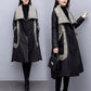 Women's Solid Color Down Jacket Mid-length Down Jacket Winter Korean Style Loose Coat Warm Stand-collar Down Jacket Quilted Jacket