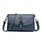 Real Cowhide Women Leather Bag Casual Female Crossbaby Bag Portable Multi-Layer Large Capacity Soft Surface Two Belts 5 Colors Removable Belt