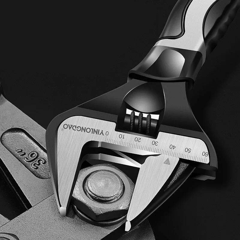 Large Opening Short Handle Adjustable Wrench Multi-function Extra Large Wrench Repair Kit