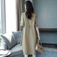 Autumn Female Coat Double Breasted Long Sleeve Jacket Loose Casual Windbreaker
