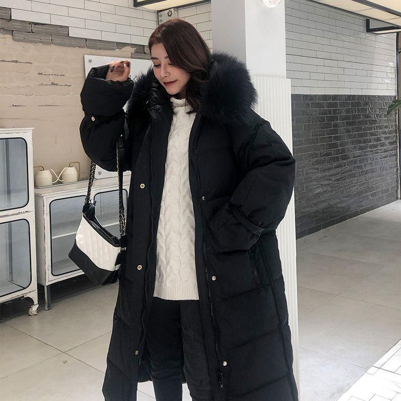 Outerwear Long Sleeve Down Cotton Winter Coat Winter Jacket Women Parka Thicken Long Jacket Coat