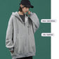 Women's Autumn Korean Style Hooded Cardigan Sweater Ladies Loose and Lazy BF Wind Ins Jacket Casual Zipper Cardigan