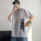 100% Cotton Men's Short-sleeved T-shirt Trendy Loose Wild Handsome New Top