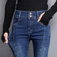 Women's Micro Trousers Trousers High Waist Spring and Autumn Plus Size Stretch Jeans Nine-point Drape Flared Pants