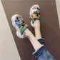 2020 Top-selling Women Sandals Plus Size Butterfly Bow Slippers Summer High Heel Shoes Big Flower Design Slippers