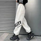 Fried Street Brand Personality Guardian Pants Women's Spring and Autumn Loose Binding Feet Thin Wide Leg Pants Casual Hip Hop Sports Pants Trend