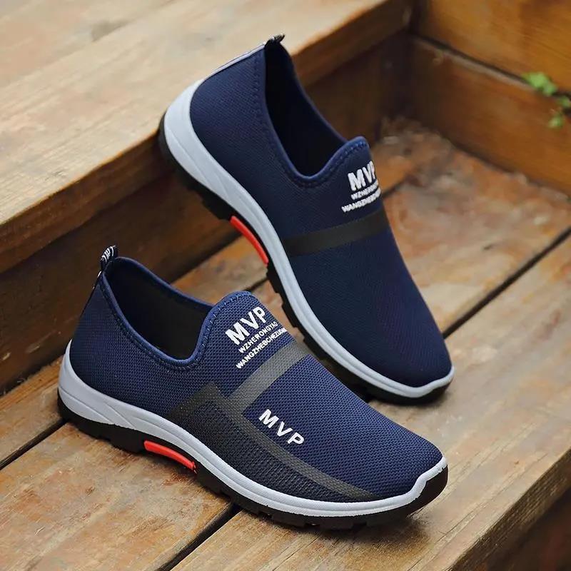 Canvas Fly Woven Breathable Canvas Casual Men's Shoes Comfortable and Versatile Lightweight Men's Shoes