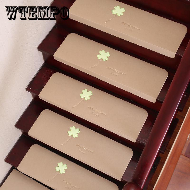 1pcs  Mat Non-slip Floor Staircase Stairs Carpet Pad Luminous Stair Treads Protector Mats