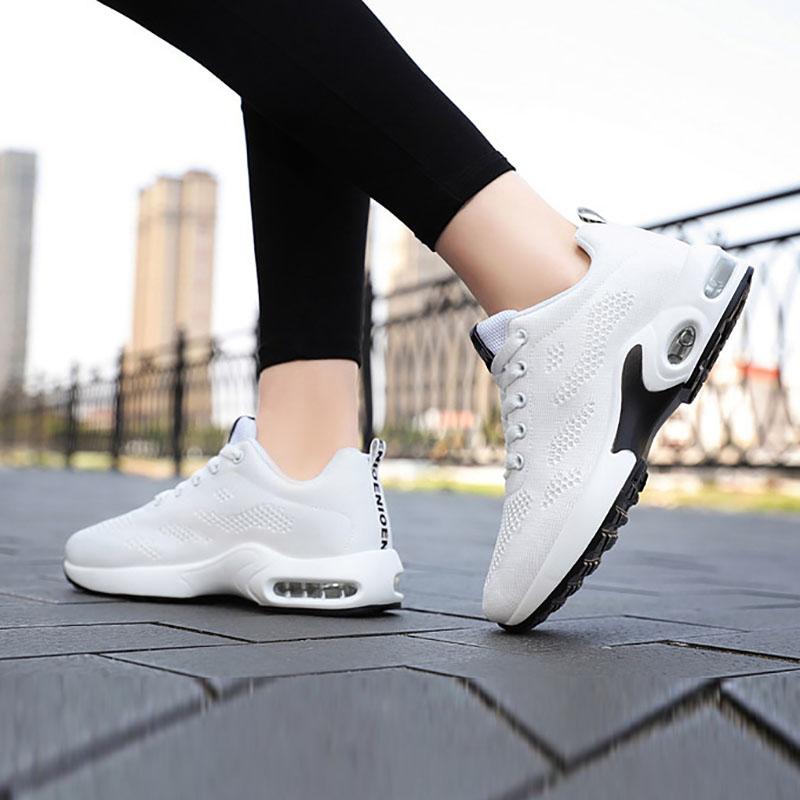 Shoes Women Korean Casual Shoes Cushion Running Shoes Breathable Soft Sole Sports Shoes Flat Shoes