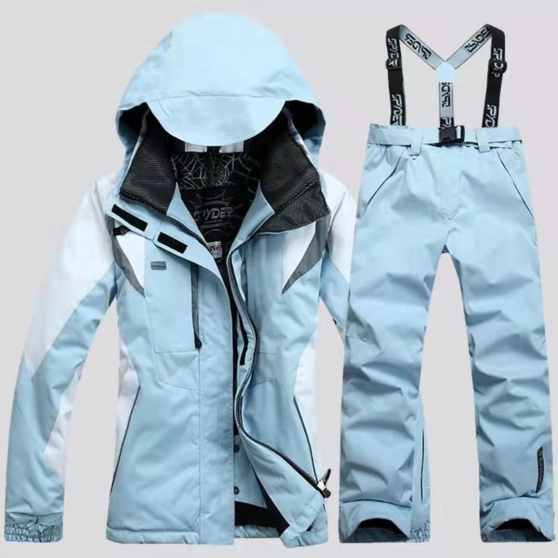 Outdoor Sports Women's Thickened Ski Jacket Suit Windproof Waterproof and Warm Cotton Suit Winter Jacket Outdoor Jacket Women