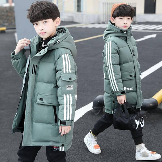 Boys Jackets Winter Down Coat Boys Outerwear Clothing for Children Warm Coat Boys Hooded Jacket