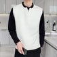 New Sweater Autumn Korean Trend Versatile V-neck Sleeveless Vest Men's Spring and Winter Wear Vest Vest Knit Sweater