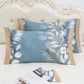 A Pair of Ice Silk Pillowcases Simple Patterned Style Summer Cute Tencel Cool Pillow Core Set Can Be Washed
