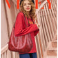PU Dumplings Solid Color Lady Women Bag Retro Shoulder Bag Large Capacity Handbag