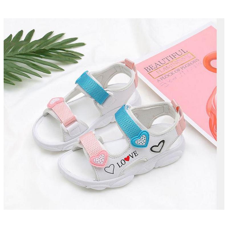 Girls' Sandals  Summer Big Children's Fashion Princesses Little Girls Soft Bottom Non-slip, Open Toe Lightweight  Breathable Children's Beach Sandals