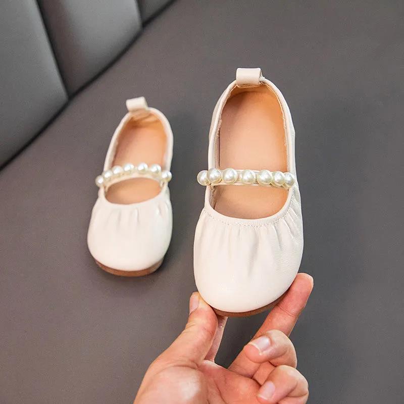 Girls' Leather Shoes Little Girls' Princess Shoes Spring and Autumn Children's Soft Sole Shoes