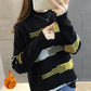 Autumn and Winter Thickened Long-sleeved Women's Loose Wild Knit Bottoming Shirt Round Neck College Style