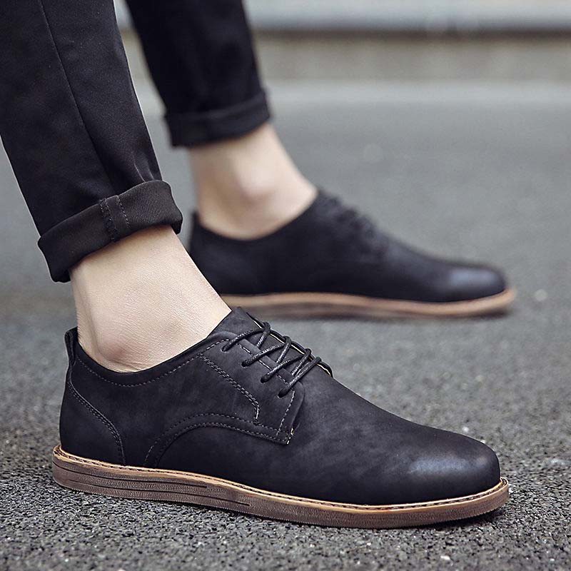 Spring and Autumn Casual Shoes Low Heel Small Leather Shoes Breathable Comfortable Men's Loafers