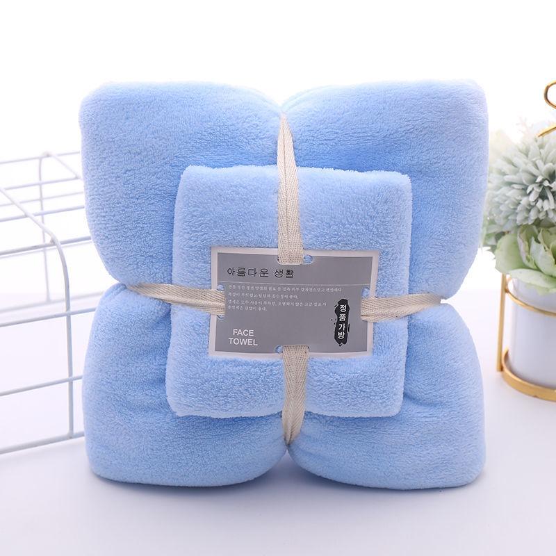 Coral Fleece Soft and Skin-friendly Ladies Bath Towel Towel Set Absorbent and Non-linting Household Adult Children Face Wash Towel Bath Towel