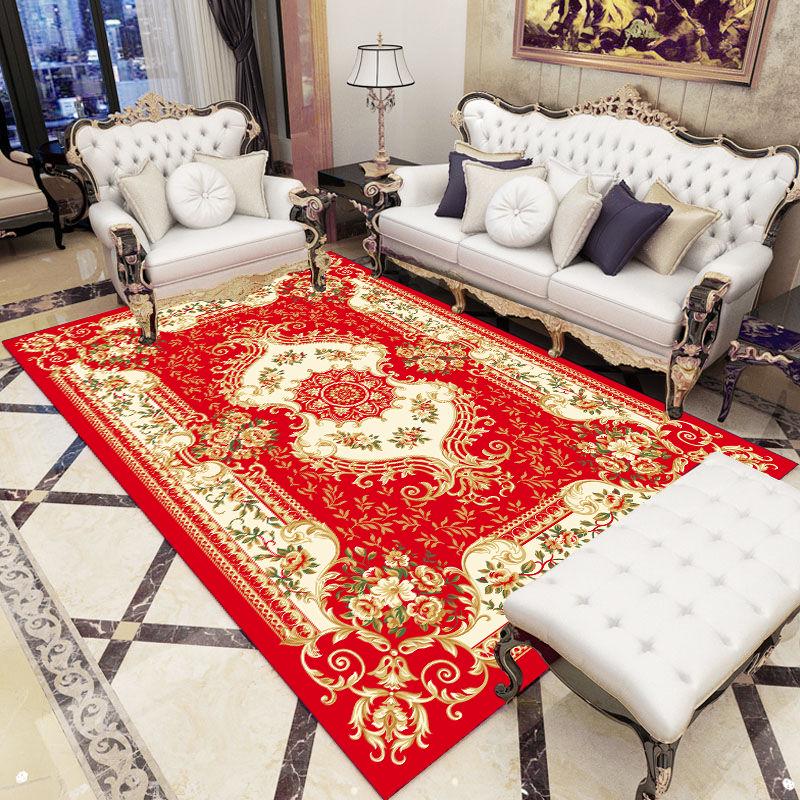 European Persian Study Carpet Living Room Sofa Blanket Bedroom Bedside Mat Kitchen Non-slip Carpet