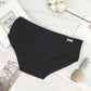 3Pcs/Set Women's Solid Color Large Size Causal Soft Briefs Mid Waist Seamless Cotton All-match Underpants