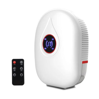0.8L LCD Smart Remote Control Dehumidifier Air Dryer Moisture Absorption Machine Silent Dryer for Basement Cabinets