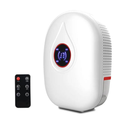 0.8L LCD Smart Remote Control Dehumidifier Air Dryer Moisture Absorption Machine Silent Dryer for Basement Cabinets