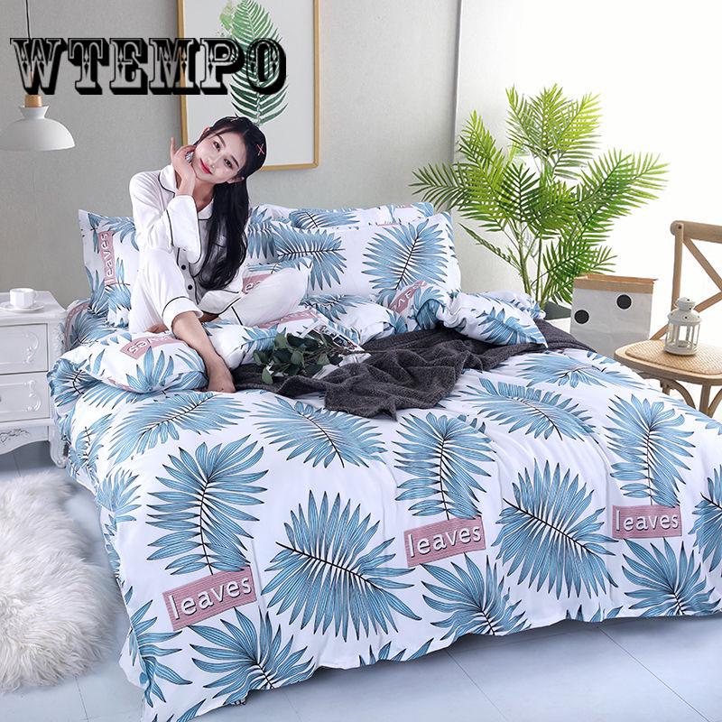 Sheet Pillowcase Duvet Cover Set Print Bedding Sets