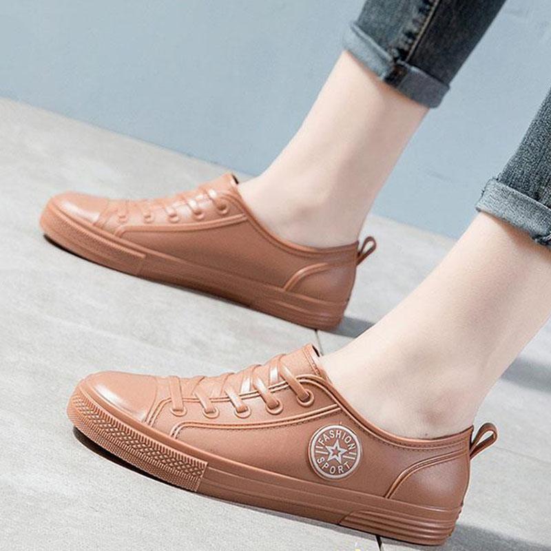 Waterproof Shoes Women's Rain Boots Soft Work Shallow Water Boots Kitchen Thick Bottom Non-slip Wear-resistant Home Wear