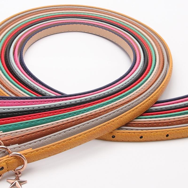 Ladies Star Pendant Decorative Thin Belt Fashion Belt Female Student Belt