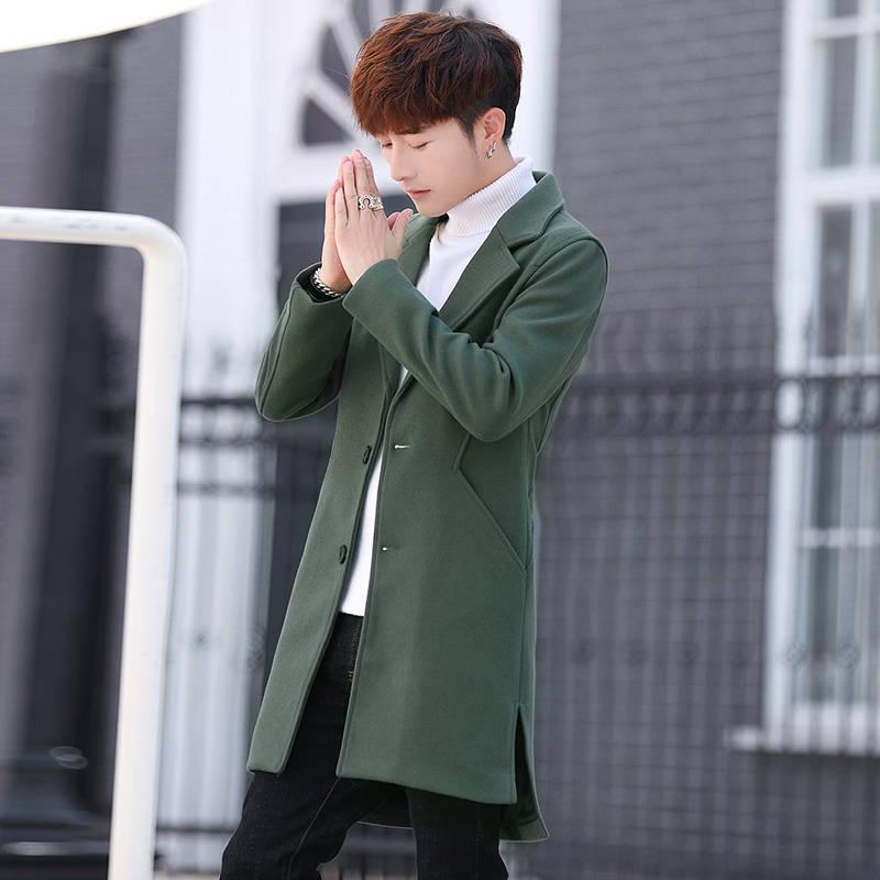 Winter Wool Coat Slim Fit Jackets Mens Casual Warm Outerwear Jacket and coat Men Pea Coat Size M-3X