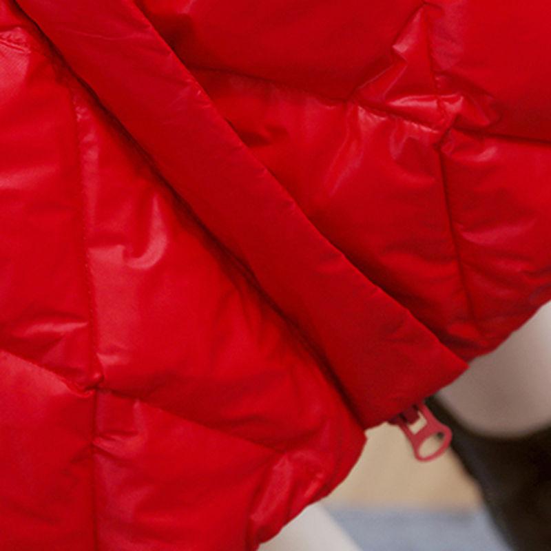 Women's Mid-length Cotton-padded Jacket Winter Over-the-knee Hooded Thick Slim-fit Padded Jacket Jacket Winter Warmth Thick Coat