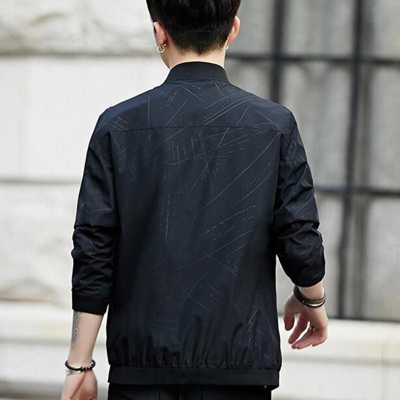 Spring and Autumn Stand Collar Casual Jacket Men's All-match Top Workwear Men's Jacket Autumn Korean Version Trend Baseball Uniform