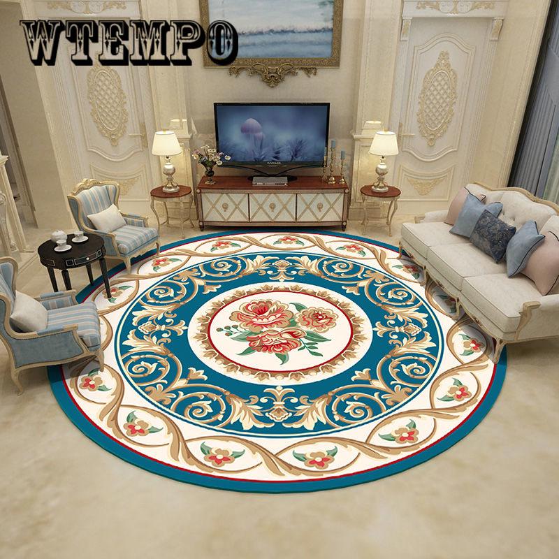 Living room carpet coffee table mat bedroom carpet vintage pastoral wind carpet European