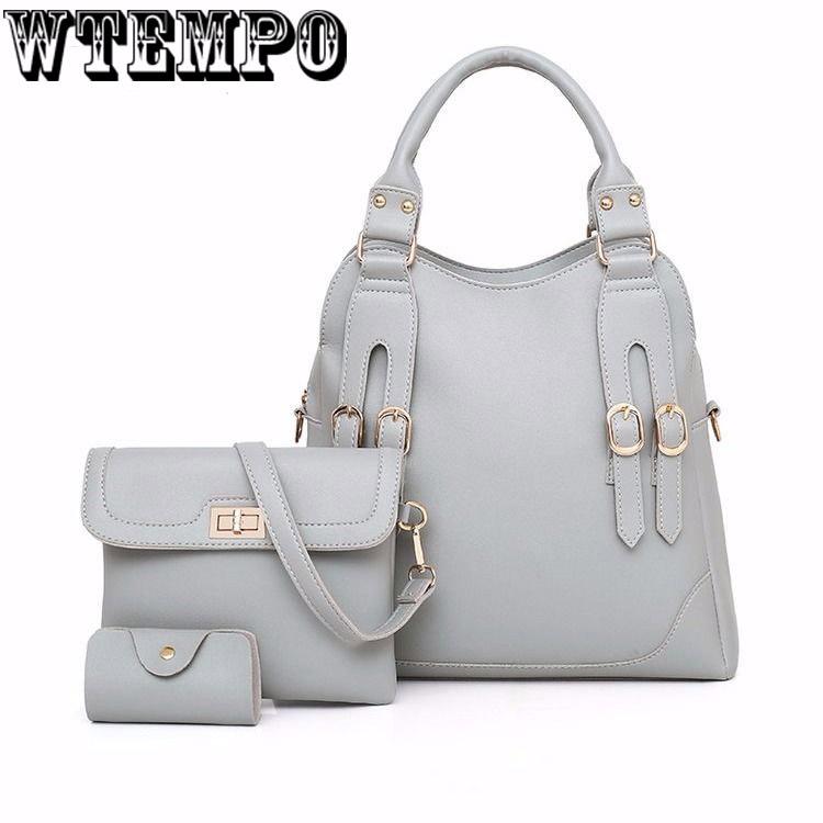 Women's bag summer wild shoulder bag Messenger bag large capacity trend leisure bag three-piece