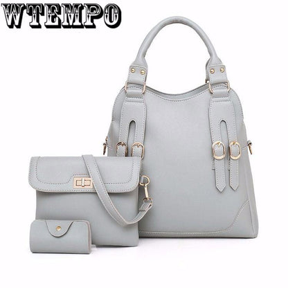 Women's bag summer wild shoulder bag Messenger bag large capacity trend leisure bag three-piece