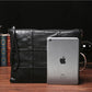 Business Briefcase Wemen Retro Zipper Waterproof Leather IPad Handbag Shoulder Bags Computer Bag