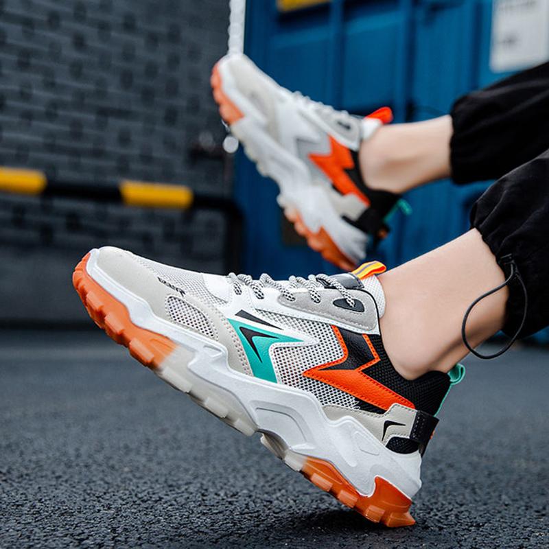 Men's Air Cushion Running Shoes Korean Style Trendy All-match Shoes Breathable Sports Casual Shoes